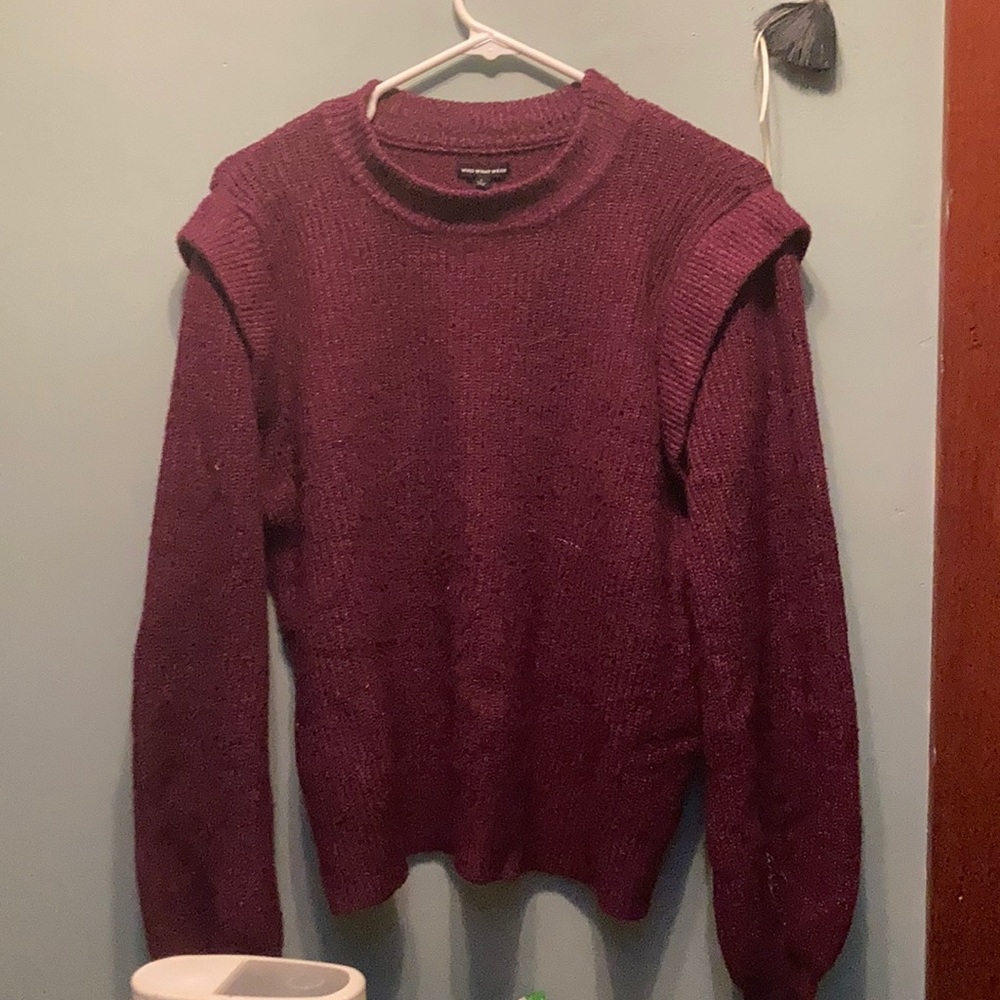 Maroon purplish sweater